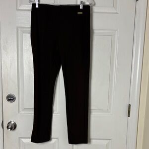 Rafaella Comfort Brown dressy pull on stretch pants size 8 Stretchy
